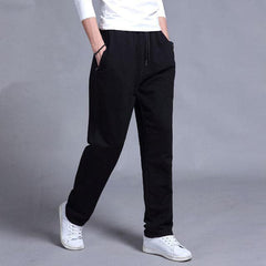 Men's Relaxed-Fit Trousers | Durable Reinforced-Stitch Lightweight Polished Fit for Everyday Wear & Smart Casual Wear in Black
