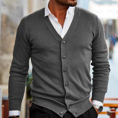 Men's Structured Jacket | Long-Sleeve Front-Panel Fit for Autumn & Winter Wear, Cold Weather Layering & Everyday Wear in Gray