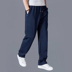 Men's Durable Practical Relaxed Trousers | Lightweight Versatile Comfortable Fit for Everyday Wear & Smart Casual Wear in Dark Blue