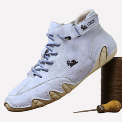 Men's Refined Lace-Up Barefoot Shoes | Structured Flexible-Sole Comfort Fit for Everyday Wear & Smart Casual Wear in Blue