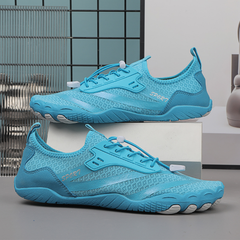 Men's Lightweight Barefoot Training Shoes | Flexible-Sole Breathable Comfort Fit for Everyday Wear & Smart Casual Wear in Turquoise