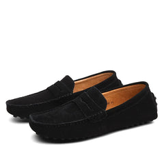 Men's Premium Loafers | Classic Moccasin Italian-Crafted Soft-Lined Comfort Fit for Everyday Wear & Smart Casual Wear in Black