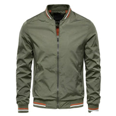 Men's Bomber Jacket | Lightweight & Zip Closure | Casual & Evening Wear | Voxeya in Green