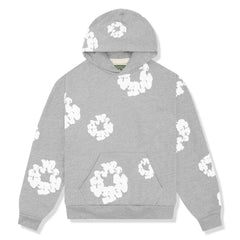 Men's Hoodie | Printed Design & Kangaroo Pocket | Relaxed Fit | Casual Streetwear | Voxeya in Grey