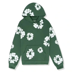 Men's Hoodie | Printed Design & Kangaroo Pocket | Relaxed Fit | Casual Streetwear | Voxeya in Green