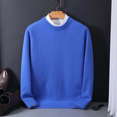 Men's Knit Sweater | Soft & Breathable Fabric | Classic Fit for All Occasions | Voxeya in Blue
