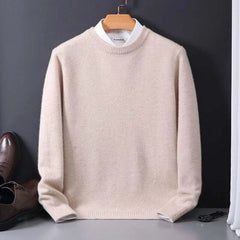 Men's Knit Sweater | Soft & Breathable Fabric | Classic Fit for All Occasions | Voxeya in Off-white