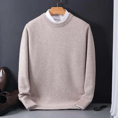 Men's Knit Sweater | Soft & Breathable Fabric | Classic Fit for All Occasions | Voxeya in Camel