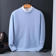 Men's Knit Sweater | Soft & Breathable Fabric | Classic Fit for All Occasions | Voxeya in Light blue