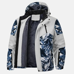 Men's Ski Jacket | Insulated & Weather Resistant | Regular Fit for Winter Sports | Voxeya in White