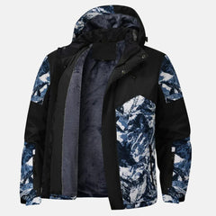 Men's Ski Jacket | Insulated & Weather Resistant | Regular Fit for Winter Sports | Voxeya in Black