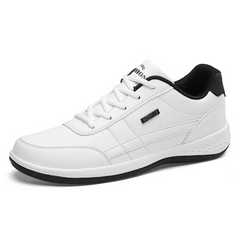 Men's Sneakers | Arch Support & Breathable Design | Lace-Up Comfort | Black Blue White | Voxeya in White