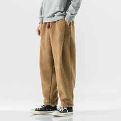 Men's Sweatpants | Ultra-Soft Fleece & Drawstring Waist | Relaxed Fit Loungewear | Voxeya in Khaki