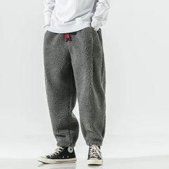 Men's Sweatpants | Ultra-Soft Fleece & Drawstring Waist | Relaxed Fit Loungewear | Voxeya in Grey