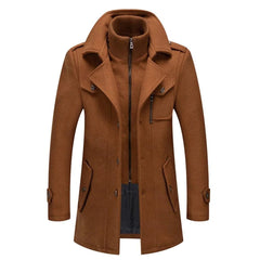 Men's Winter Jacket | Removable Inner Vest & Modern Fit | Casual Elegance | Voxeya in Brown
