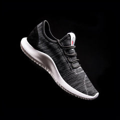 Men's Mesh Sneakers | Lightweight Square-Toe Lace-Up Performance Comfort Fit for Everyday Wear & Smart Casual Wear in Black