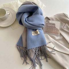 Reversible Scarf | Soft & Versatile Warmth | Everyday Accessory | Voxeya in Blue