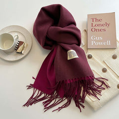 Reversible Scarf | Soft & Versatile Warmth | Everyday Accessory | Voxeya in Purple Red