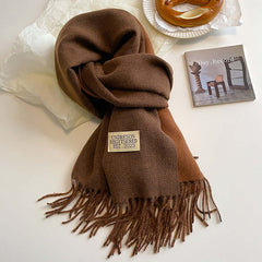 Reversible Scarf | Soft & Versatile Warmth | Everyday Accessory | Voxeya in Brown