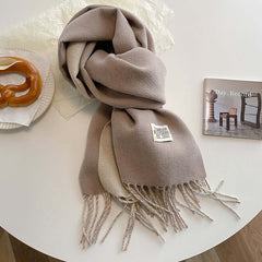 Reversible Scarf | Soft & Versatile Warmth | Everyday Accessory | Voxeya in Beige