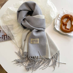 Reversible Scarf | Soft & Versatile Warmth | Everyday Accessory | Voxeya in Light Grey