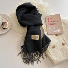 Reversible Scarf | Soft & Versatile Warmth | Everyday Accessory | Voxeya in Black