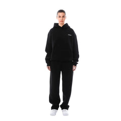 Women's Jogging Suit | Relaxed Fit & Adjustable Hood | Casual Leisurewear | Voxeya in Black