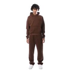 Women's Jogging Suit | Relaxed Fit & Adjustable Hood | Casual Leisurewear | Voxeya in Brown