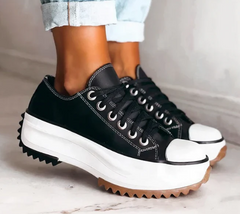 Women's Orthopedic Platform Shoes | Supportive & Stylish | Everyday Comfort | Voxeya in Black