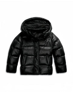 Women's Puffer Jacket | Windproof & Quilted Design | Straight Fit | Voxeya in Black