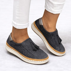 Women's Slip-On Shoes | Wide Fit & Breathable Comfort | Lightweight Support for Everyday Wear | Voxeya in Black