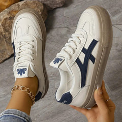 Women's Sneakers | Comfortable Sole & Retro Design | Casual Everyday Wear | Voxeya in Blue