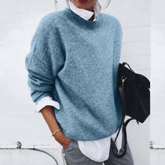 Women's Sweater | Soft Knit & Versatile Design | Comfortable Fit for Casual Wear | Voxeya in Blue