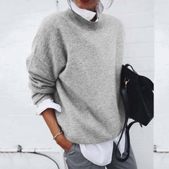 Women's Sweater | Soft Knit & Versatile Design | Comfortable Fit for Casual Wear | Voxeya in Grey
