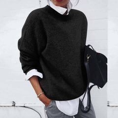 Women's Sweater | Soft Knit & Versatile Design | Comfortable Fit for Casual Wear | Voxeya in Black
