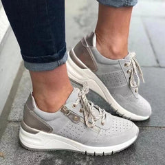 Women's Walking Shoes | Orthopaedic Support & Cushioned Fit | Everyday Comfort | Voxeya in Grey