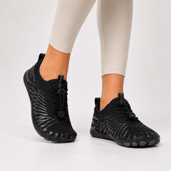 Women's Walking Shoes | Wide Toe Box & Breathable Upper | Lightweight & Anti-Slip | Voxeya in Black