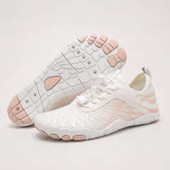 Women's Walking Shoes | Wide Toe Box & Breathable Upper | Lightweight & Anti-Slip | Voxeya in White