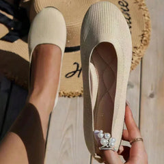Women's Orthopaedic Slip-On Shoes | Arch-Support Breathable Slip-Resistant Fit for Everyday Wear & Smart Casual Wear in Beige