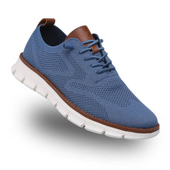 Men's Orthopaedic Walking Shoes | Wide Toe-Box Featherlight Breathable Comfort Fit for Everyday Wear & Smart Casual Wear in Blue