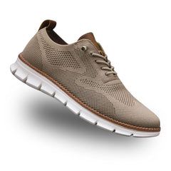Men's Orthopaedic Walking Shoes | Wide Toe-Box Featherlight Breathable Comfort Fit for Everyday Wear & Smart Casual Wear in Brown