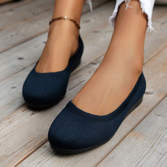 Women's Orthopaedic Slip-On Shoes | Arch-Support Breathable Slip-Resistant Fit for Everyday Wear & Smart Casual Wear in Navy blue