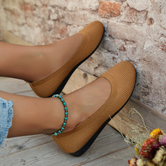 Women's Orthopaedic Slip-On Shoes | Arch-Support Breathable Slip-Resistant Fit for Everyday Wear & Smart Casual Wear in Khaki
