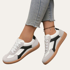 Women's Modern Low-Top Walking Sneakers | Lightweight Versatile Comfort Fit for Everyday Wear & Smart Casual Wear in Gray