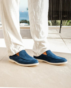 Men's Slip-On Loafers | Dependable Refined Minimalist Understated Comfort Fit for Everyday Wear & Smart Casual Wear in Blue