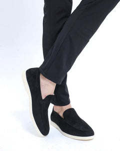 Men's Slip-On Loafers | Dependable Refined Minimalist Understated Comfort Fit for Everyday Wear & Smart Casual Wear in Black