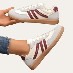 Women's Modern Low-Top Walking Sneakers | Lightweight Versatile Comfort Fit for Everyday Wear & Smart Casual Wear in Red