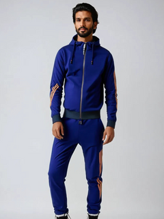 Men's Zip-Front Jacket | Breathable Reliable Layering Fit for Cold Weather Layering, Everyday Wear & Smart Casual Wear in Blue