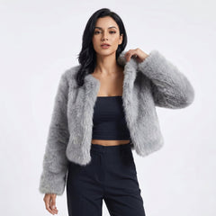 Women's Versatile Cardigan | Front-Opening Layered Relaxed Fit for Autumn & Winter Wear & Cold Weather Layering in Grey