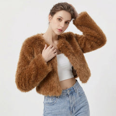 Women's Versatile Cardigan | Front-Opening Layered Relaxed Fit for Autumn & Winter Wear & Cold Weather Layering in Dark Curry
